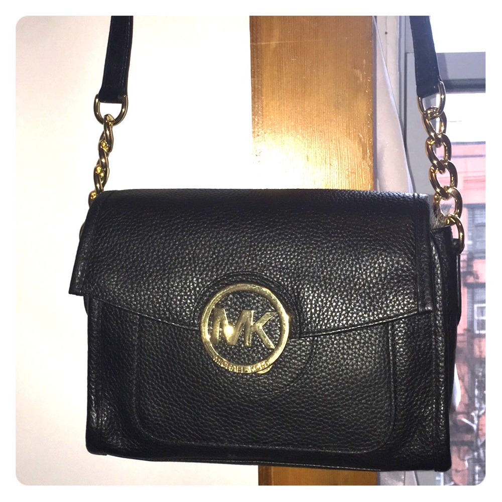 Michael Kors Black Leather Crossbody